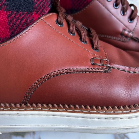 Louis Vuitton sneakers leather and plaid - Picture 5 of 6